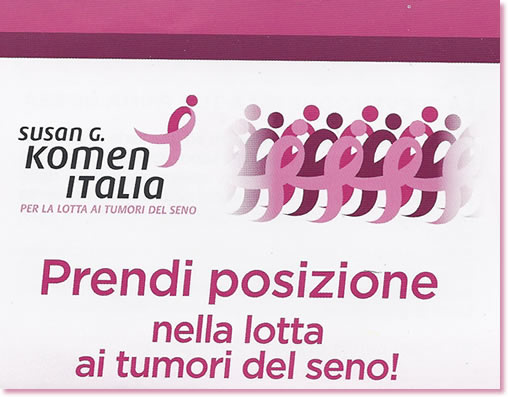 16 maggio 2010: “RACE FOR THE CURE” – corsa contro i tumori del seno”, Roma