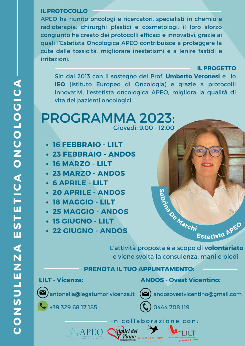 <strong>Estetica oncologica con APEO: consulenza gratuita da febbraio</strong>