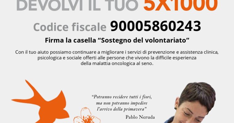 AIUTACI AD AIUTARE CON IL 5 X MILLE